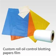 Hot sales Blue Oil Absorbing Film, Facial Natural Oil Control Film Blotting Sheet for Oily Skin